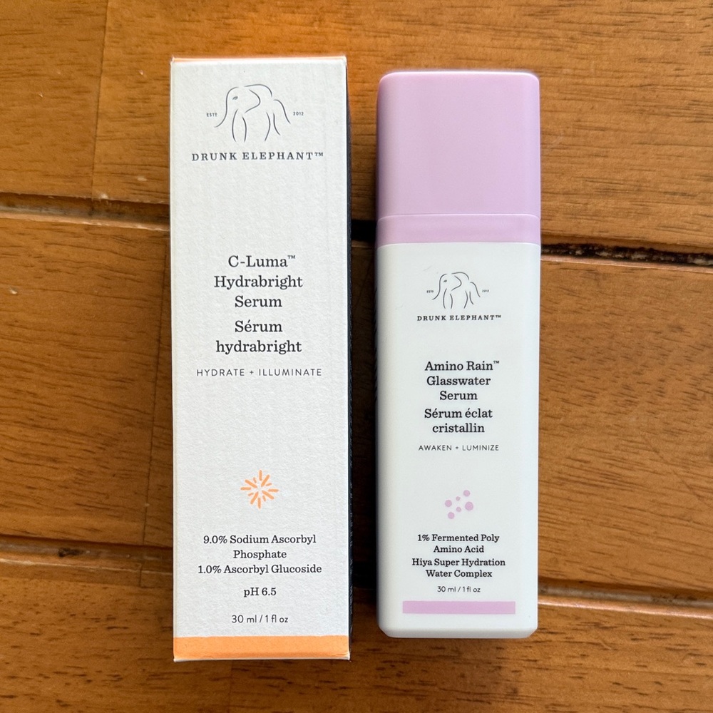 Drunk Elephant C-Luma and Amino Rain Serum Set